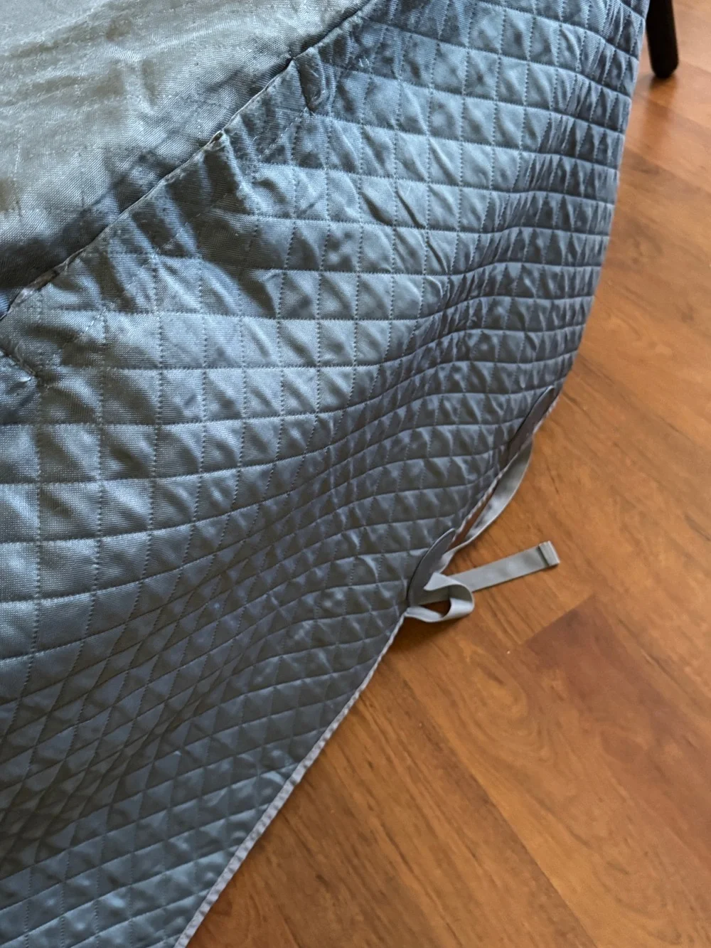 Gray Quilted Dog Car Seat Cover for Pets - Waterproof Backseat Protector